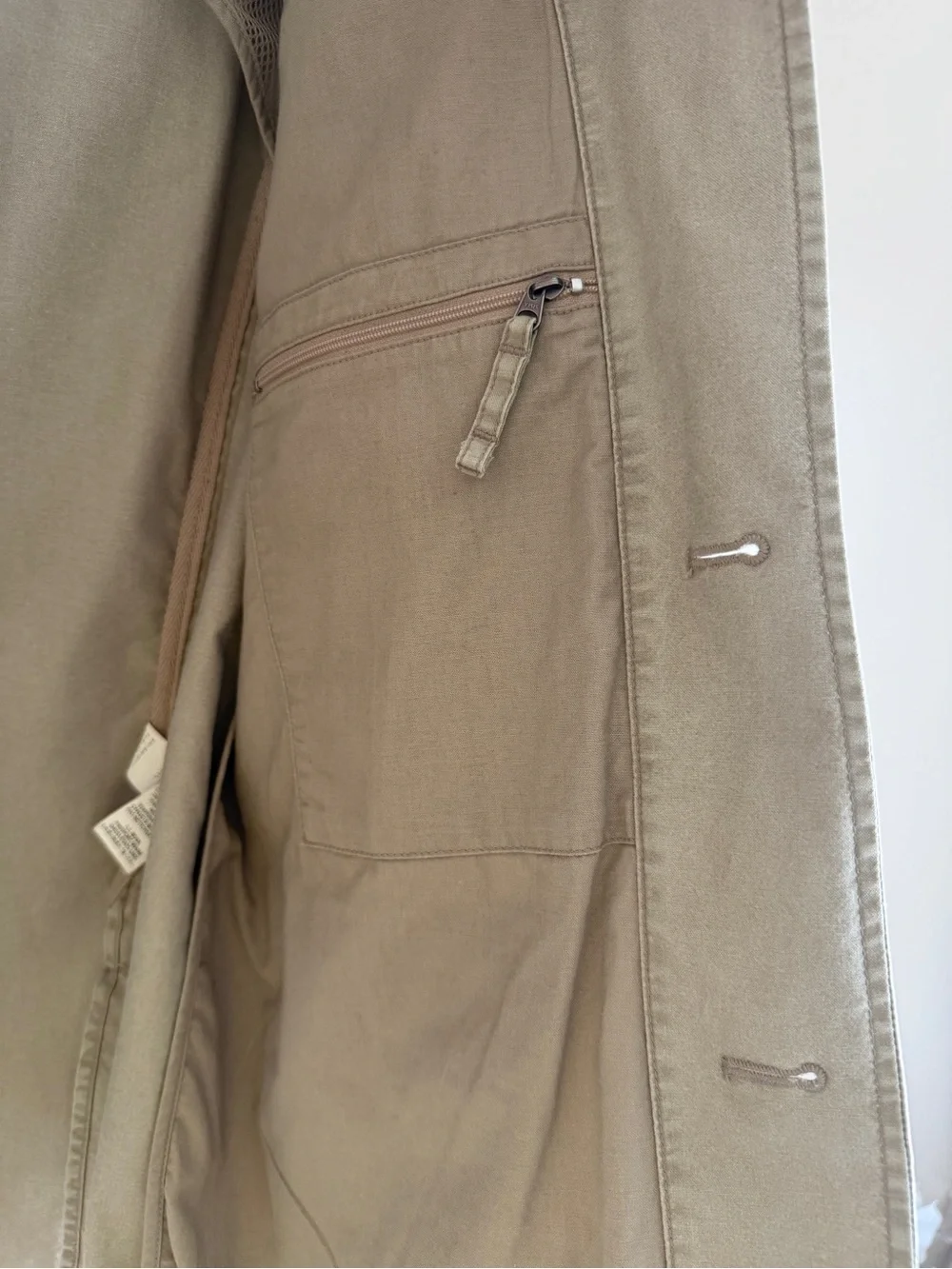 Vtg L.L.Bean Men’s Cotton Khaki Blazer  Notch Collar Button Pockets 38 Reg